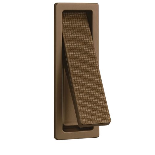 Puxador Piano de Embutir Pequeno Bronze Zen