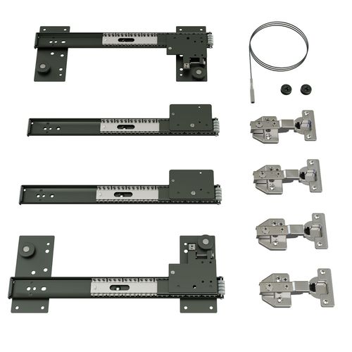 Kit Rivelato Ampio embutido 20-30mm Escamoteável 650mm 25kg Rometal