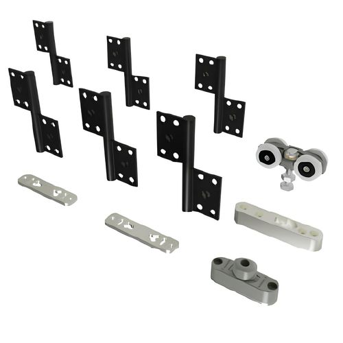 Kit Articolato Plus mais 2 folhas (Fix Canto/Centro) Dobradiça Alumínio Rometal
