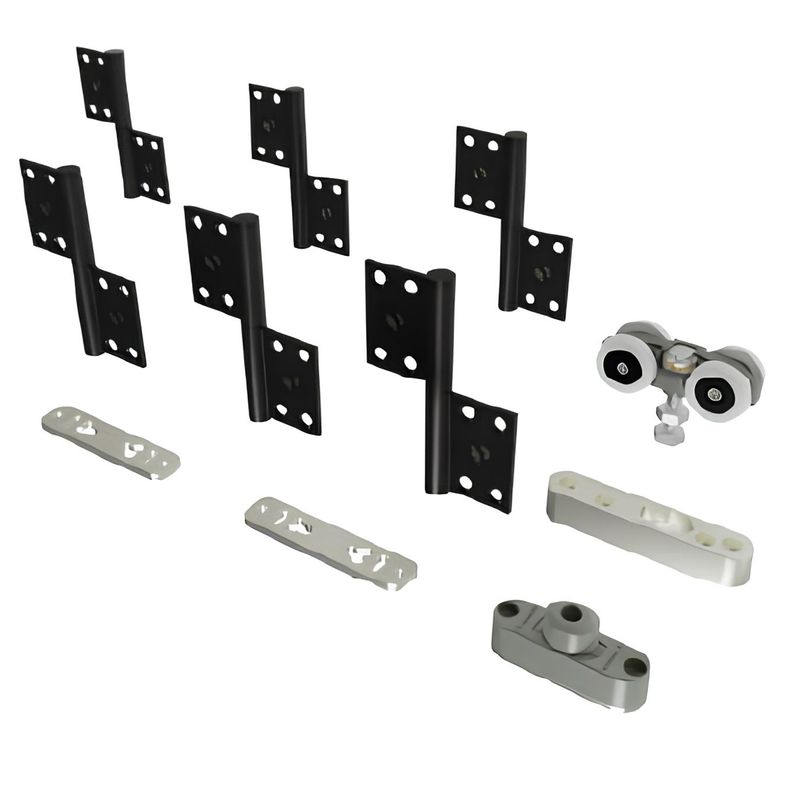Kit Articolato Plus mais 2 folhas -Fix Canto-Centro- Dobradica Aluminio Rometal 82463_0
