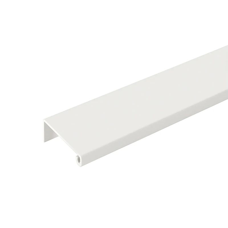 Puxador Perfil Facetato Rm-183 3 Metros Branco Brilhante Rometal 56207_0