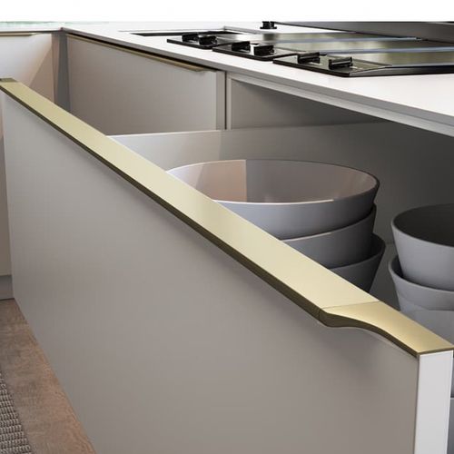 Puxador Perfil Facetato RM-183 3 Metros Inox Polido Rometal