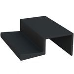 Puxador Perfil Rm-105 3 Metros Para 18mm Preto Rometal 53197_0