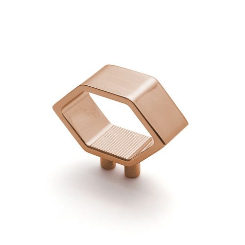 Puxador Elemento 11mm Rosê Escovado Zen