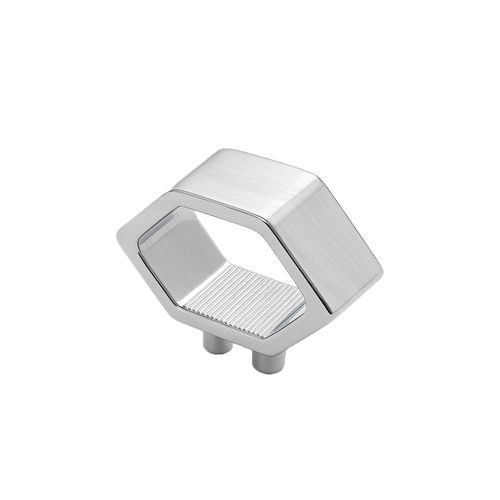 Puxador Elemento 11mm Cromo Escovado Zen
