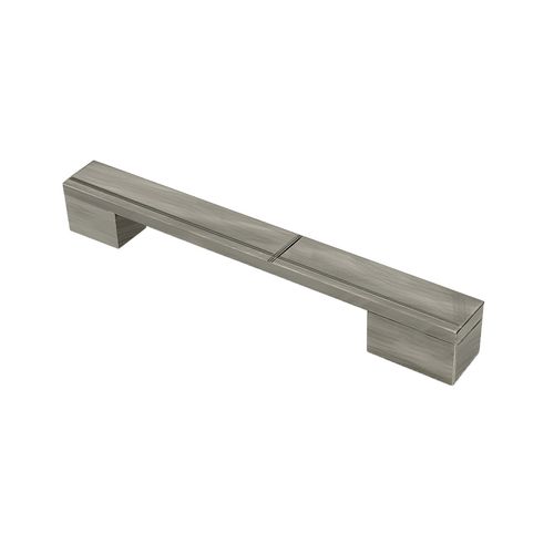 Puxador Santa Fé Cruzado 320mm Níquel Velho Zen