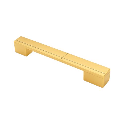 Puxador Santa Fé Cruzado 192mm Dourado Matte Zen