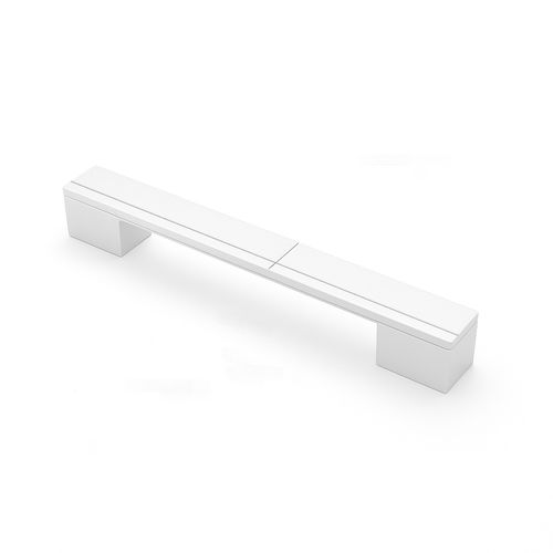 Puxador Santa Fé Cruzado 640mm Branco Zen