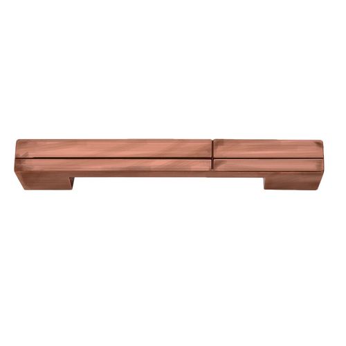 Puxador Santa Fé Cruzado 640mm Vecchio Cobre Zen