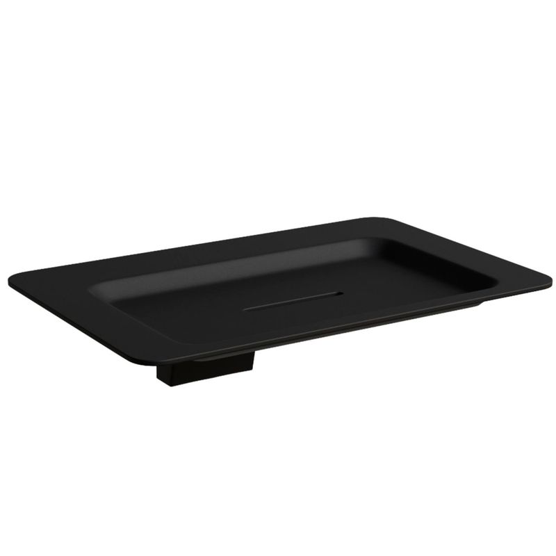 Porta Sabonete Arsoli 135 mm Aco Inox 304 Preto Italy Line 82735_0