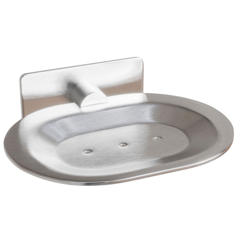 Porta Sabonete Delia 128 mm Aco Inox 304 Escovado Italy Line 82737_0