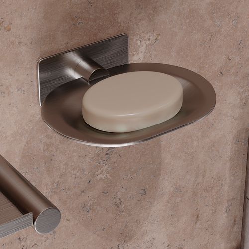 Porta Sabonete Delia 128 mm Aço Inox 304 Escovado Italy Line
