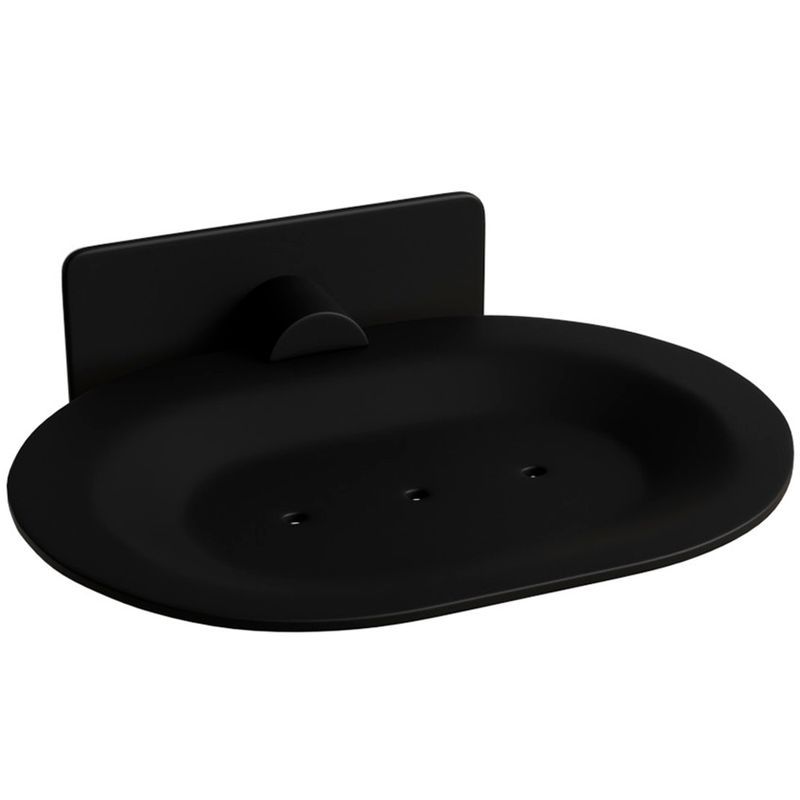 Porta Sabonete Delia 128 mm Aco Inox 304 Preto Italy Line 82738_0