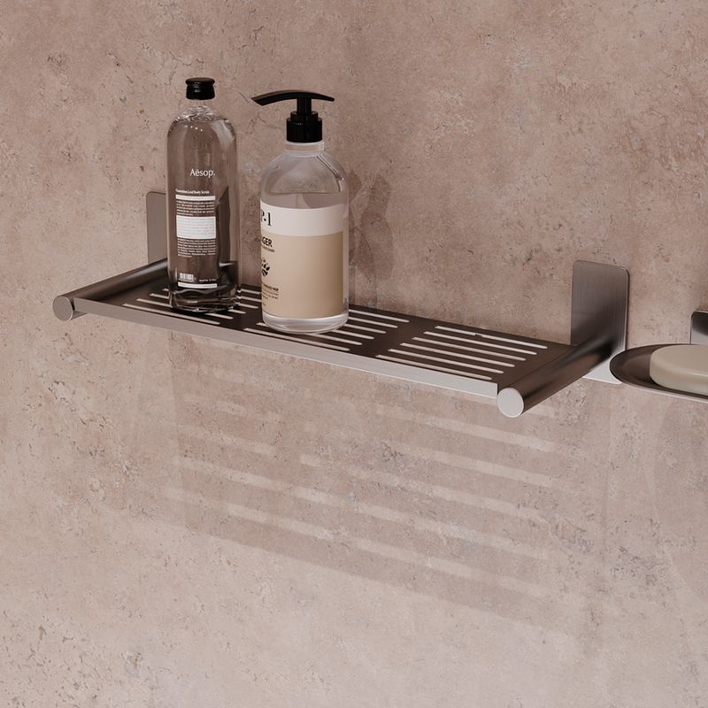 Porta Shampoo Delia 400 mm Aco Inox 304 Escovado Italy Line 82743_01