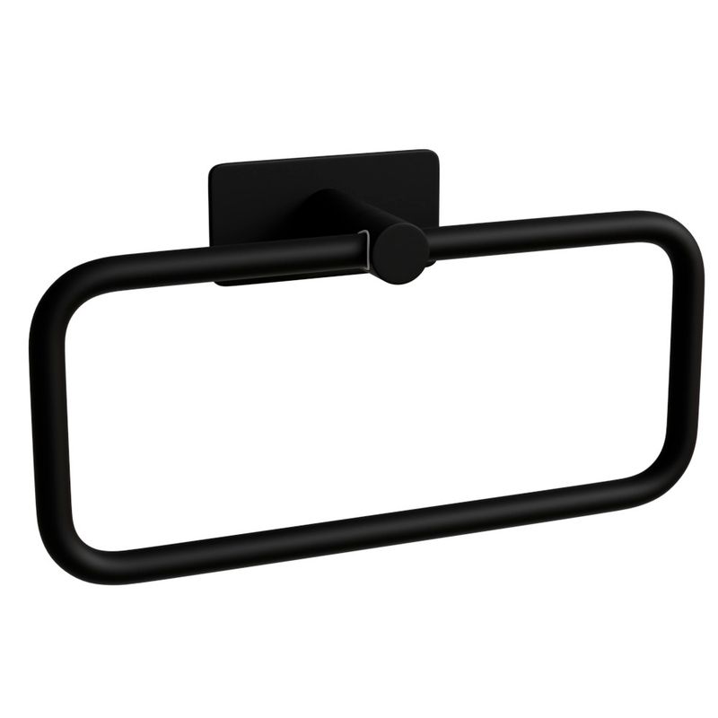 Porta Toalha Argola Delia Aco Inox 304 Preto Italy Line 82748_0