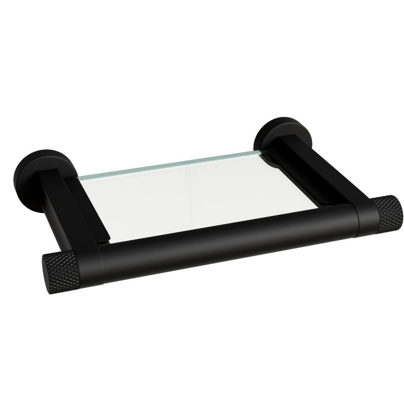 Porta Sabonete Zigrinato Diverse 128 mm Aco Inox 304 Preto Italy Line 82739_0