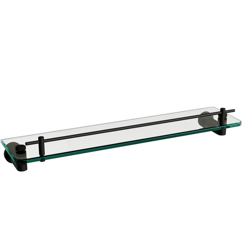 Porta Shampoo Zigrinato Diverse 500 mm Aco Inox 304 Preto Italy Line 82745_0