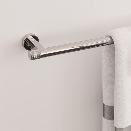 Porta Toalha Zigrinato Diverse 600 mm Aço Inox 304 Polido Italy Line
