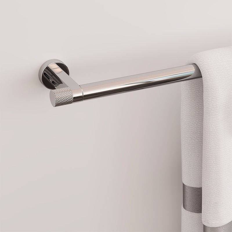 Porta Toalha Zigrinato Diverse Aco Inox 304 Polido Italy Line