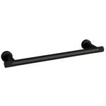 Porta Toalha Zigrinato Diverse 300 mm Aco Inox 304 Preto Italy Line 82755_0