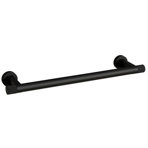 Porta Toalha Zigrinato Diverse 300 mm Aço Inox 304 Preto Italy Line