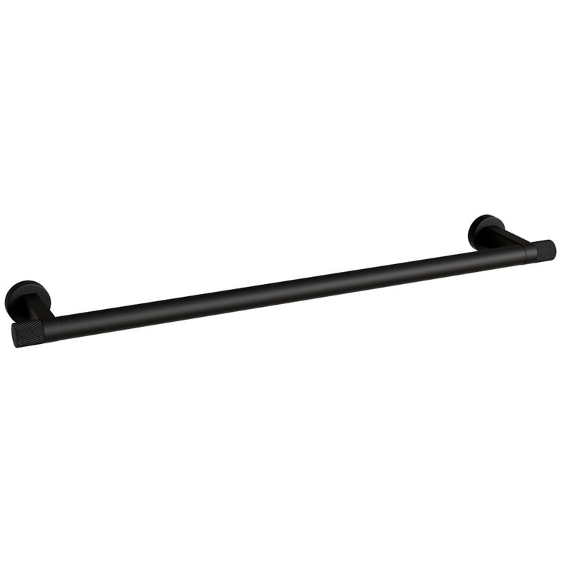 Porta Toalha Zigrinato Diverse 450 mm Aco Inox 304 Preto Italy Line 82761_0