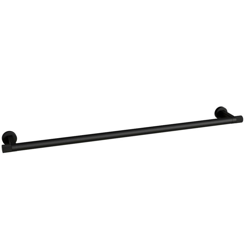 Porta Toalha Zigrinato Diverse 600 mm Aco Inox 304 Preto Italy Line 82765_0