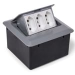 Caixa Pratik 128 de Sobrepor 3 Blocos R10 com 3 Tomadas Eletricas Qtmov 46304_0