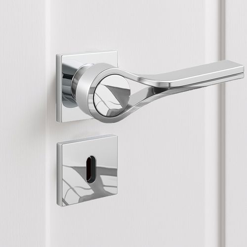 Maçaneta Interna Drop Quadrada Cromado Zen