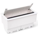 Caixa Office Job sem blocos com Tampa em Aluminio Anodizado Branco Qtmov 82696_0