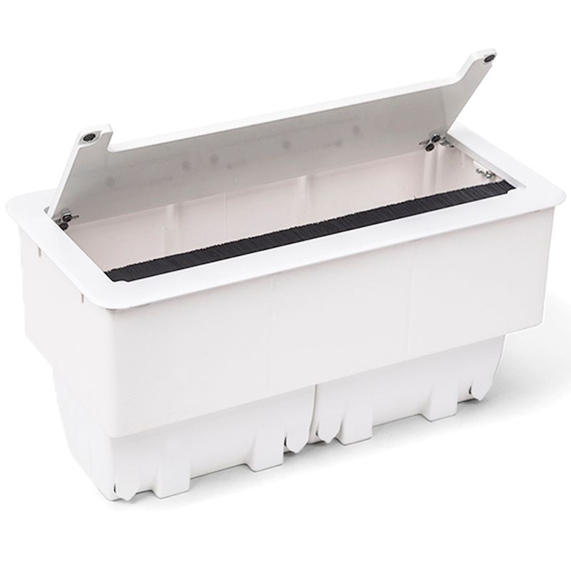 Caixa Office Job sem blocos com Tampa em Aluminio Anodizado Branco Qtmov 82696_0
