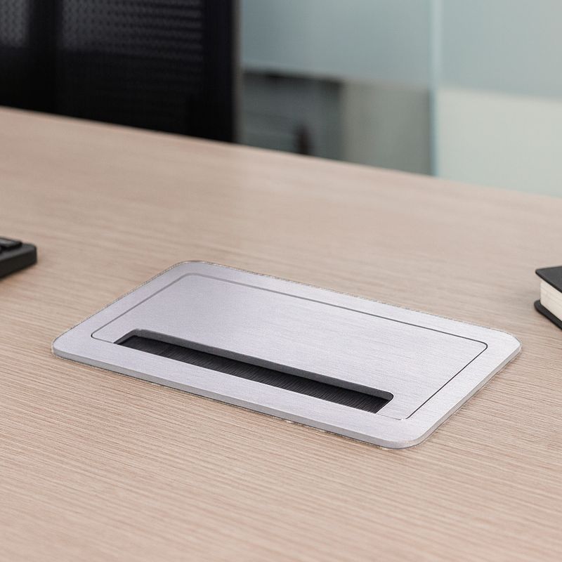 Caixa Office Job sem blocos com Tampa em Aluminio Anodizado Branco Qtmov 82696_02