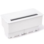 Caixa Office Job sem blocos com Tampa em Aluminio Anodizado Branco Qtmov 82696_01