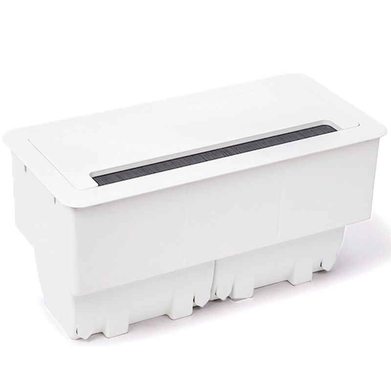 Caixa Office Job sem blocos com Tampa em Aluminio Anodizado Branco Qtmov 82696_01