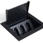 Caixa Pop 3 Blocos com 3 Tomadas 20A Preto Qtmov 82663_0