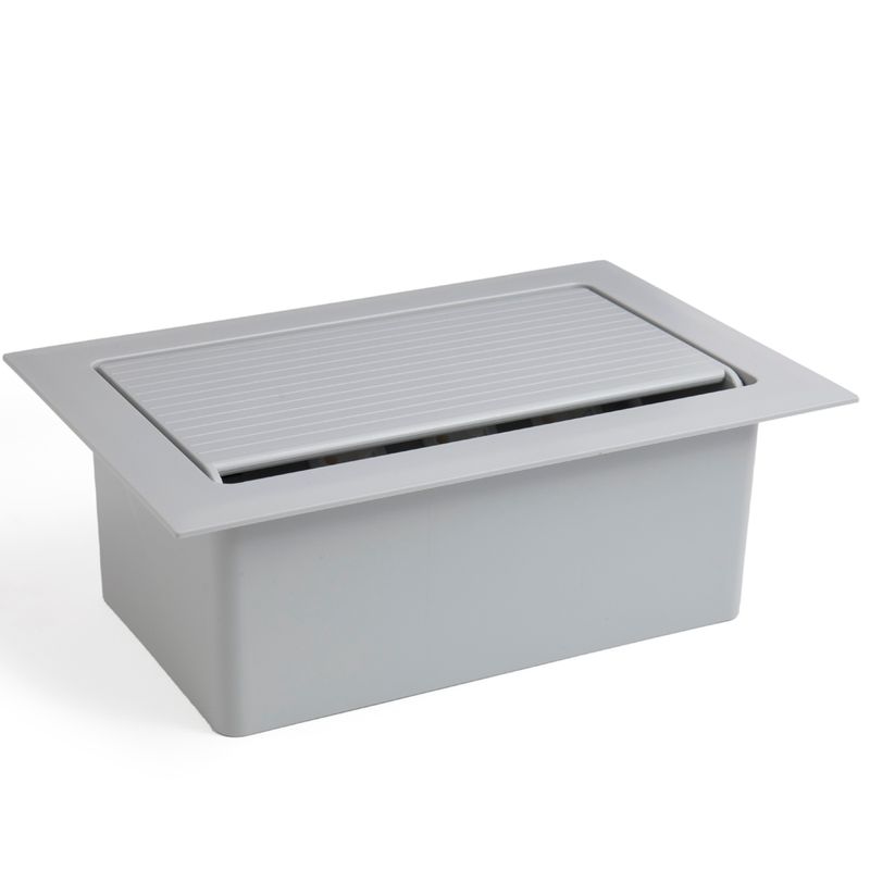 Caixa Pop 4 Blocos com 4 Tomadas 20A Cinza Qtmov 82674_01