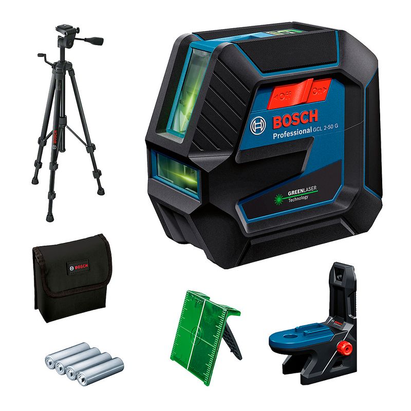 Nivel a Laser de Linhas Verdes 15 Metros com Pontos Gcl 2-50 G Bosch 62135_0
