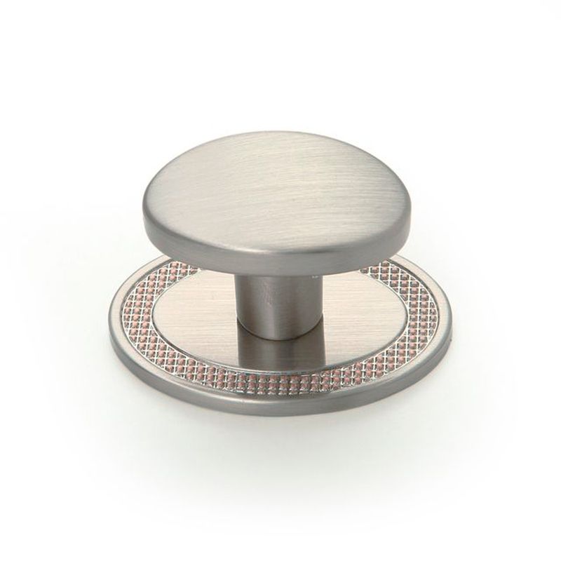 Puxador Beetle com Base Granada Cromo Escovado Zen 47328_01