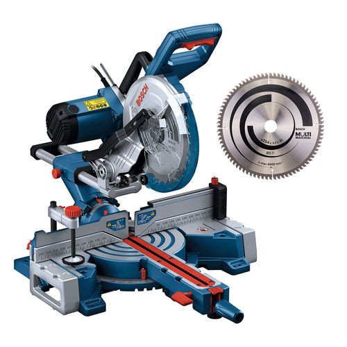 Serra meia esquadria telescópica GCM 254 D + Disco Bosch