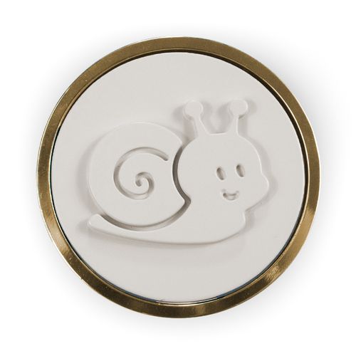 Puxador Infantil Pignatta Caracol 62mm Gold / Fieno Zen