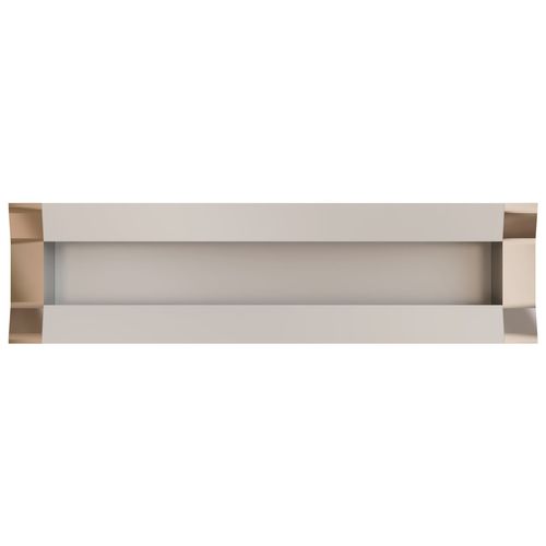 Puxador Smart 64mm Alumínio Fosco e Base Cromada Zen