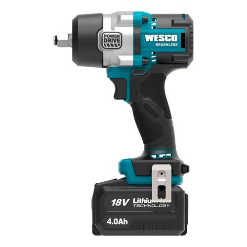 Chave de impacto 1/2" WS2392K2.brushless carregador 18v wesco