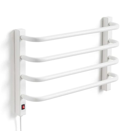 Toalheiro Térmico para 1 Toalha 220V Fio Esquerdo Branco Flape