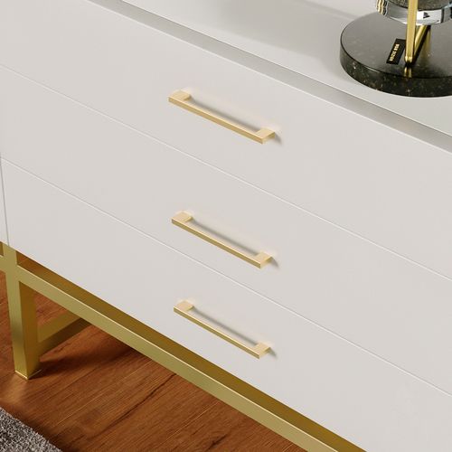 Puxador Liveri IL-950 224mm Dourado Fosco Italy Line