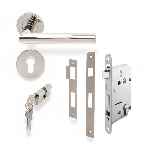 Fechadura Externa Hegel 55mm Inox Polida Hafele