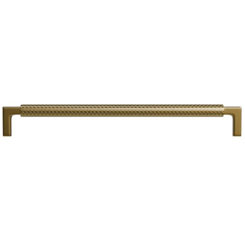 Puxador Zigrinato IL1780 224mm Bronze Escovado Italy Line