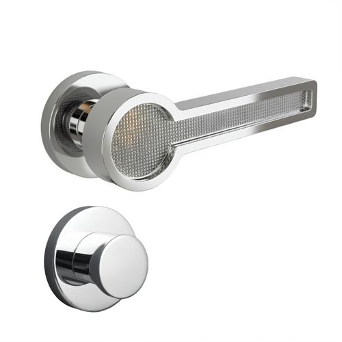 Maçaneta Banheiro Redonda Cromado Blend Premium em Zamak Zen