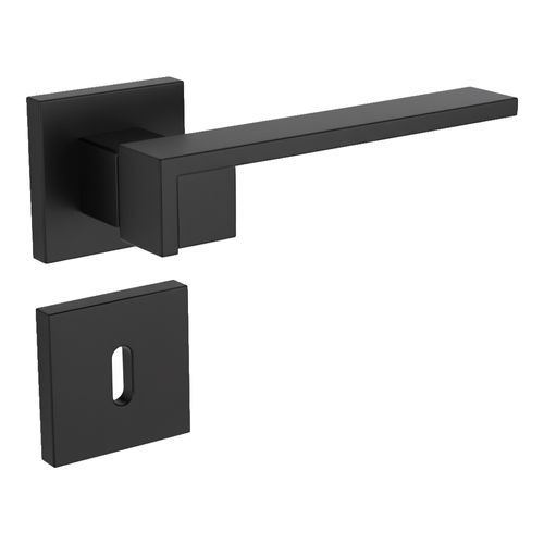 Maçaneta Interna Quadrado Preto Break Zen