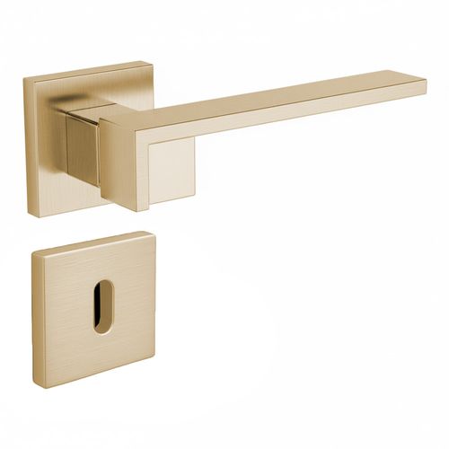 Maçaneta Interna Quadrado Gold Escovado Break Zen