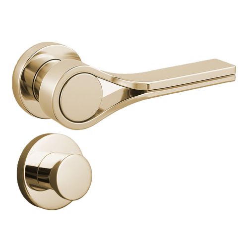 Maçaneta Banheiro Redonda Gold Drop Zen